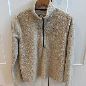 Vineyard Vines Women's Cream Fleece Pullover